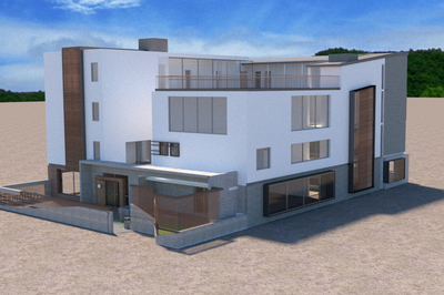 四川色达黄家现代民宿别墅图纸设计解析